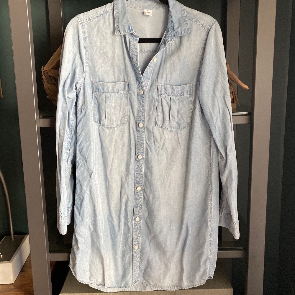 H&M Denim Shirt Dress - Size 6